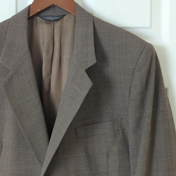 Christian Dior Monsieur Baskin 80's Vintage Union Made Woven Blazer Jacket 43R